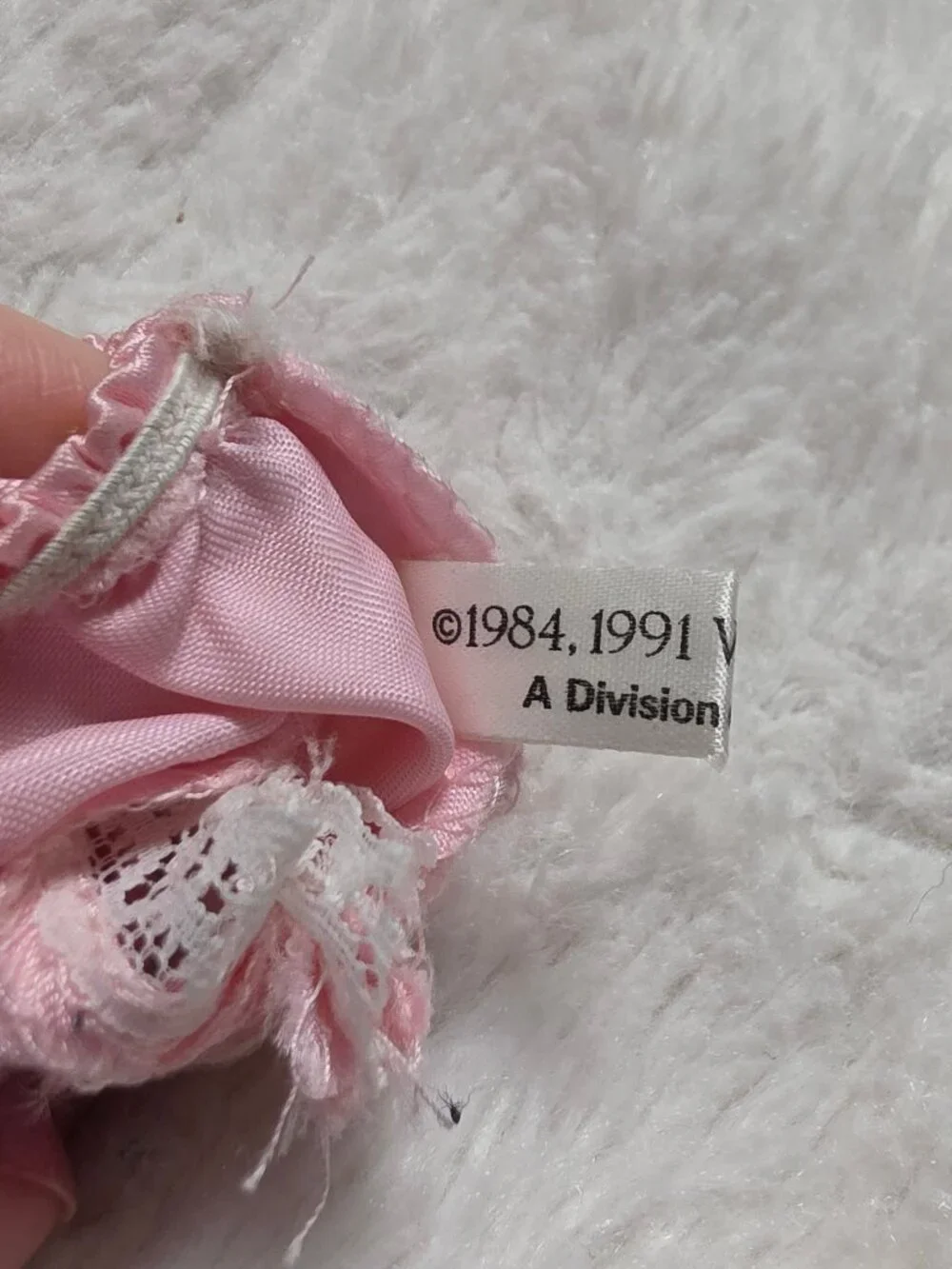 Vintage 1991 Vogue Ginny Doll Pink Satin Lace Panties Underwear Dakin